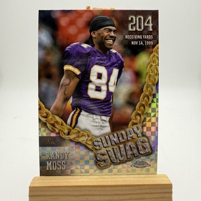 Randy Moss X-FRACTOR Sunday Swag Insert 2024 Topps Chrome #SS-11 Vikings