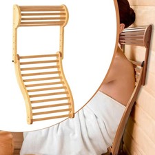 Wooden Sauna Backrest Folding Practical Supplies Adjustable Angles Neck Spine