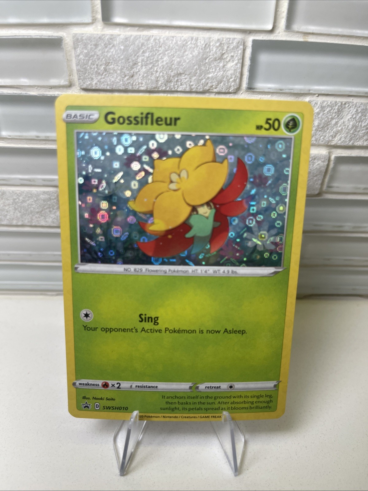 Gossifleur SWSH010 Holo Pokemon TCG Black Star Promo Card 2020 LP