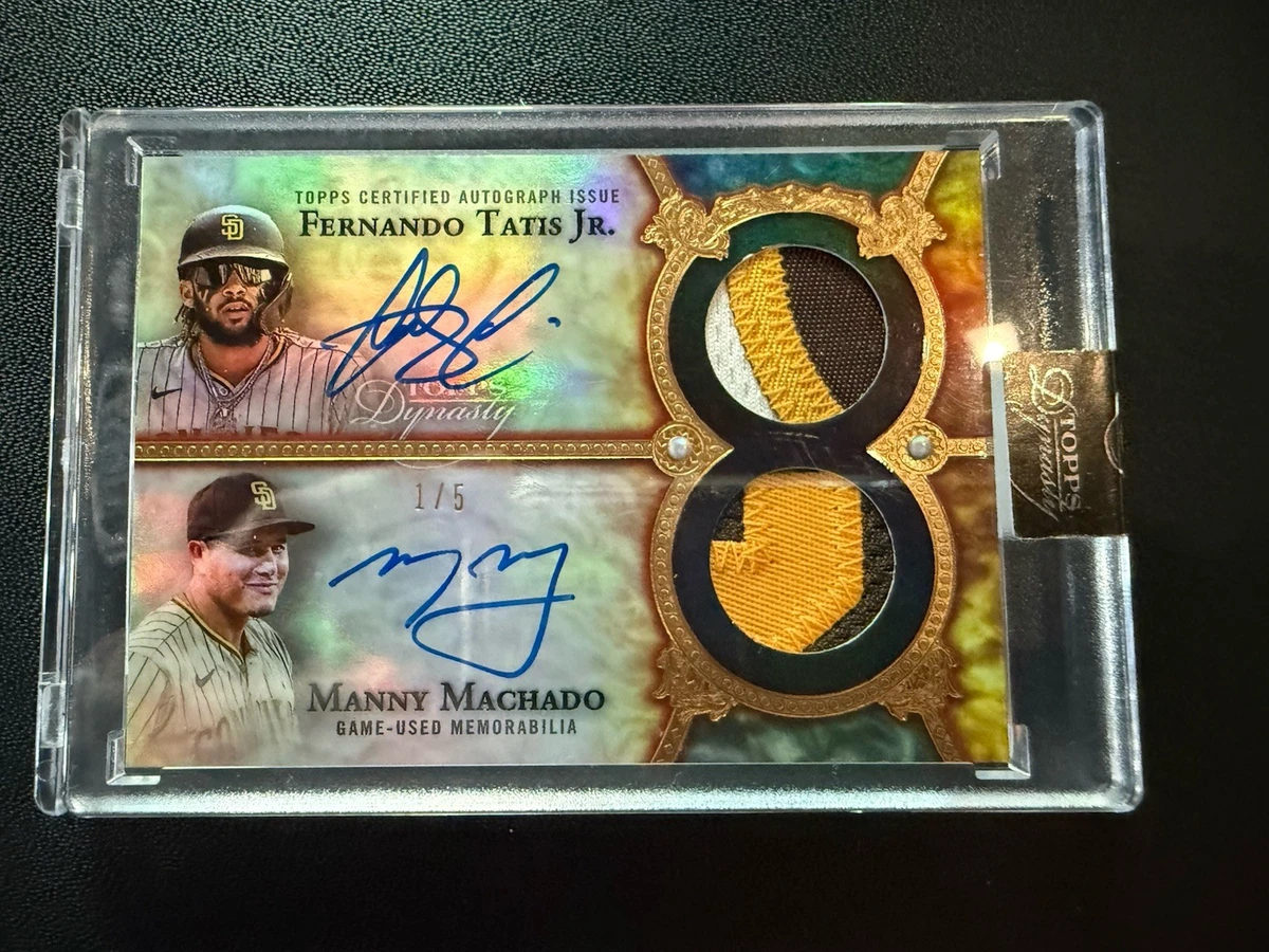 TOPPS dynasty patch auto game used memorabilia 2022 Fernando tatis