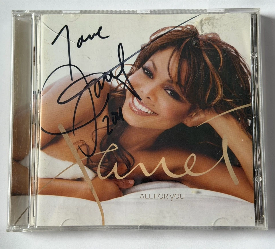 Janet Jackson All For You 2001 CD SIGNED at Royal Albert Hall In 2011 AUTOGRAPH Foto 3 de 4