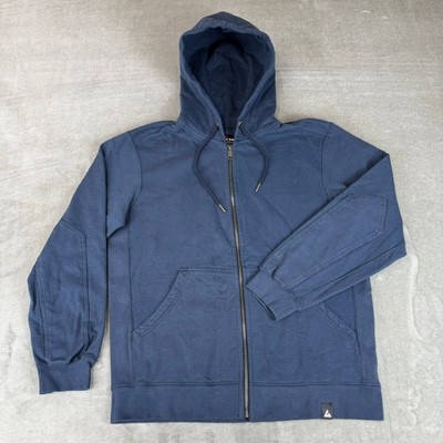 American Giant Relaxed Zip Hoodie Mens Medium Oxford Blue Heavy $175 USA NWOT