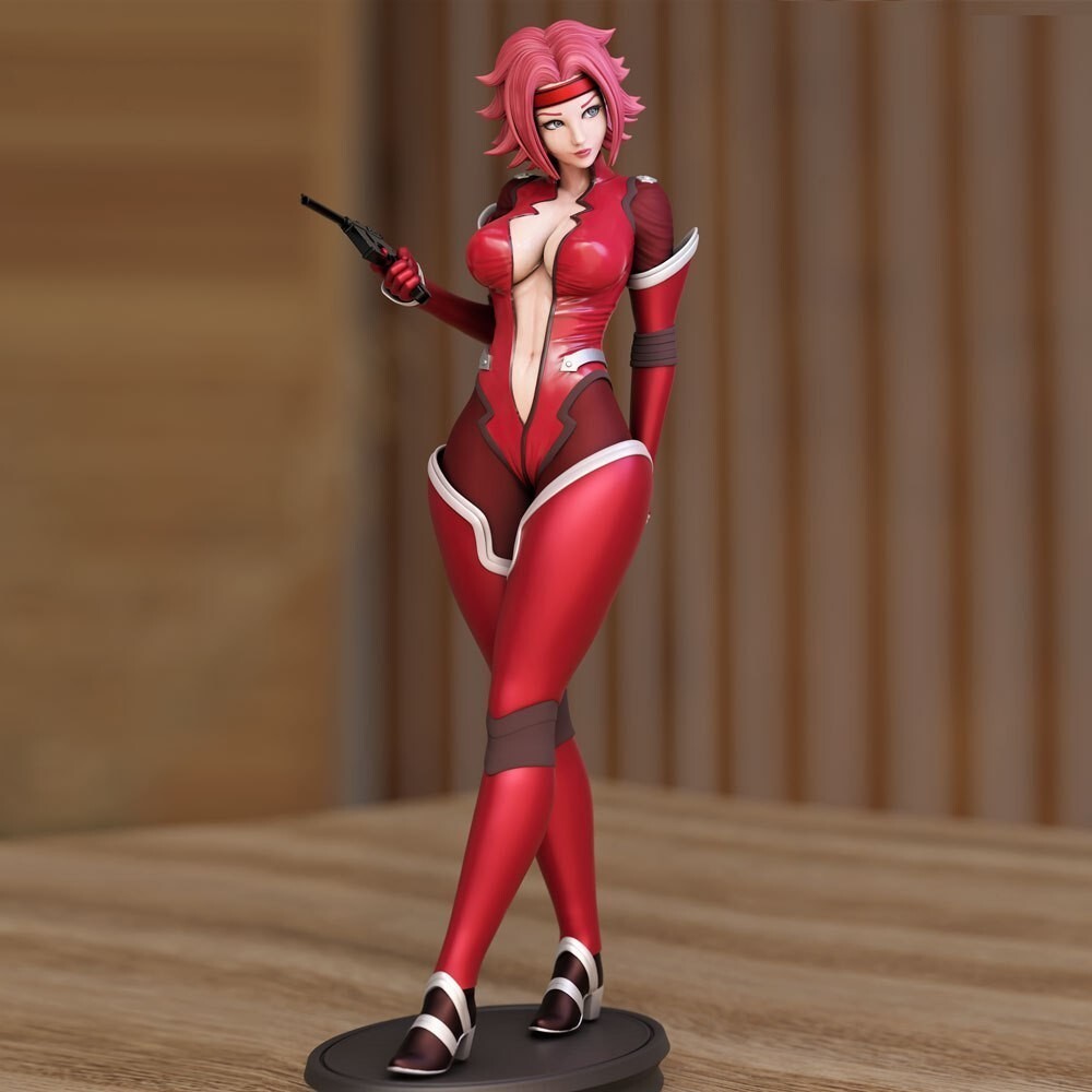 Kit de garaje de alta calidad 1:8 Kallen Kozuki Code Geass Fan Art