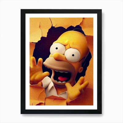 Simpsons beyond the limits Art Prin Framed Wall Art Poster Canvas Print Picture
