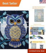 Creative DIY Latch Hook Rug Kit - Handmade Owl Tapestry for Gift Giving  Home