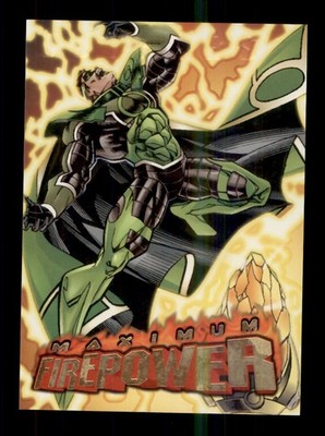 1996 SKYBOX DC OUTBURST MAXIMUM FIREPOWER #15 PARALLAX IN COMMAND!