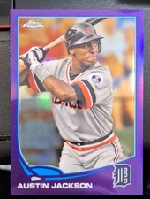 Topps 2013 Austin Jackson Detroit Tigers #95 Purple Refractor Baseball Card MLB