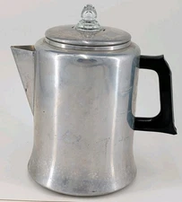 VTG Mirro Aluminum 9 Cup Coffee Pot Percolator KITCHEN  PRIDE Model 499 Camping