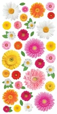 Paper House Decorative Stickers-Gerbera Daisies