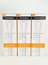 Neutrogena Visibly Clear Light Therapy Stick Spot Treatment Acne Lot of 3