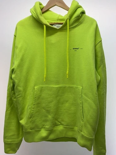 OFF WHITE OFFWHITE pullover felpa con cappuccio giallo XL