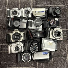 Lot of 15 Digital Film Cameras NOT WORKING FOR PARTS ONLY Sony Canon Nikon
