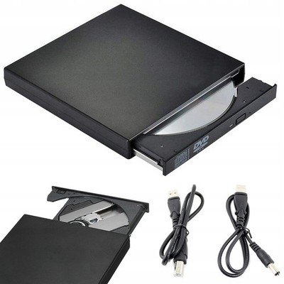 Externe USB 2.0 DVD ROM CD Writer Laufwerk Brenner Reader Player für Laptop PC