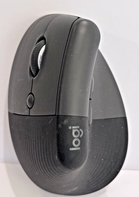 Logitech Vertical Lift Wireless Mouse (Left Handed) Ergonomic Graphite CLEAN