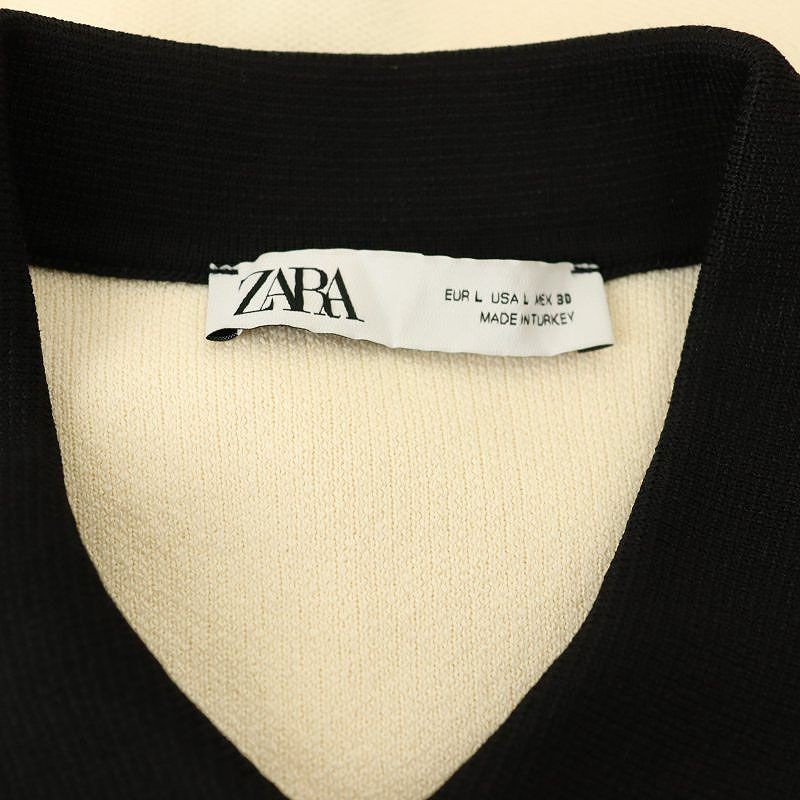 ZARA BASIC Front Button Knit Dress Knee Length 3/… - image 5