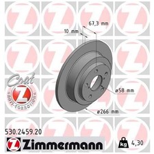 2x Bremsscheibe hinten für Subaru Forester SF SG Impreza GC GD GFC GF 26237199