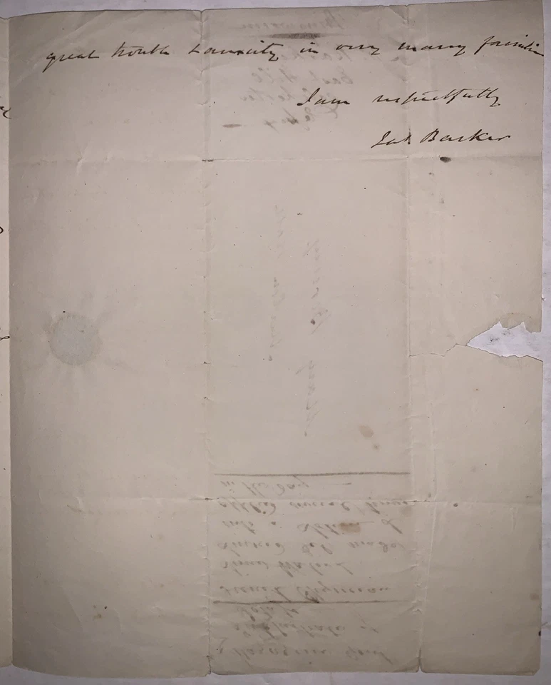THREE MANUSCRIPT MEDICAL DOCUMENTS ON RINGWORM, 1823, JOS BARKER, JOSEPH HOUSTON - Image 4 of 4
