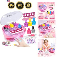 Kids Nail Polish Kit with Dryer Nail Art Tools for Girls Ages 7-12
