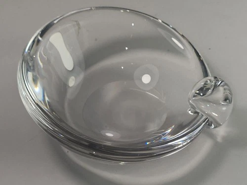 Vintage Steuben Crystal Glass Ashtray