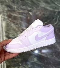 Air Jordan 1 Low Shoes Barely Grape Violet Mist Women’s, GS & Kids Sizes New