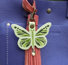 Portland Leather Goods Modified Monarca Monarch Butterfly Tassel Shadow Lime