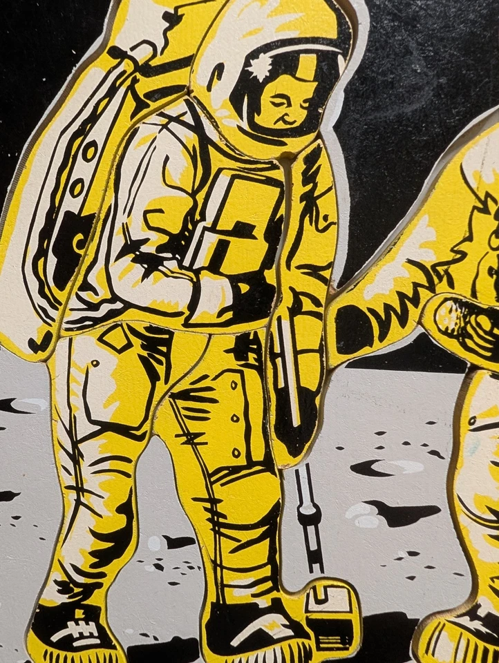 Vintage 1974- JUDY INSTRUCTO PUZZLE- USA Wood Astronaut Man on the Moon Complete - Image 4 of 4