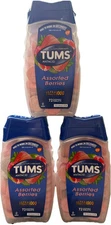 (3x) Tums Ultra 1000 Strength Assorted Berries Antacid/Calcium FAST FREE SHIP