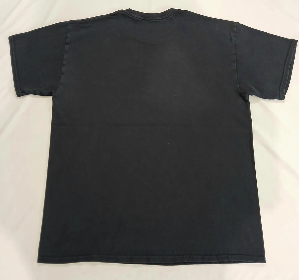 Camiseta Young & Reckless Grande Para Hombre Negra Desteñida Los Ángeles California Foto 4 de 4