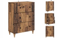 Kommode Schubladenschrank Sideboard Altholz 66X34,5X90 Cm Holzwerkstoff