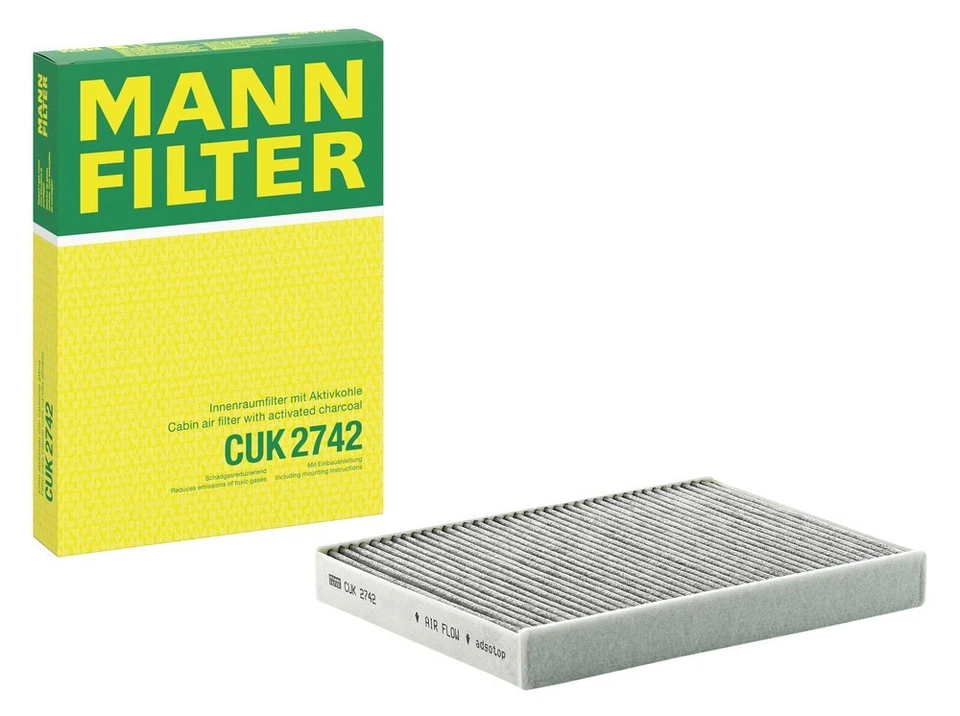 MANN-FILTER CUK 2742 Filtre d'habitacle à charbon actif pour CITROËN C5 III (RD) - Photo 4/4