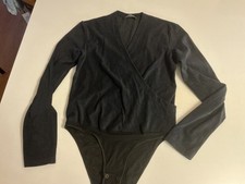 New Cosabella Long Sleeve Bodysuit Black Sz large