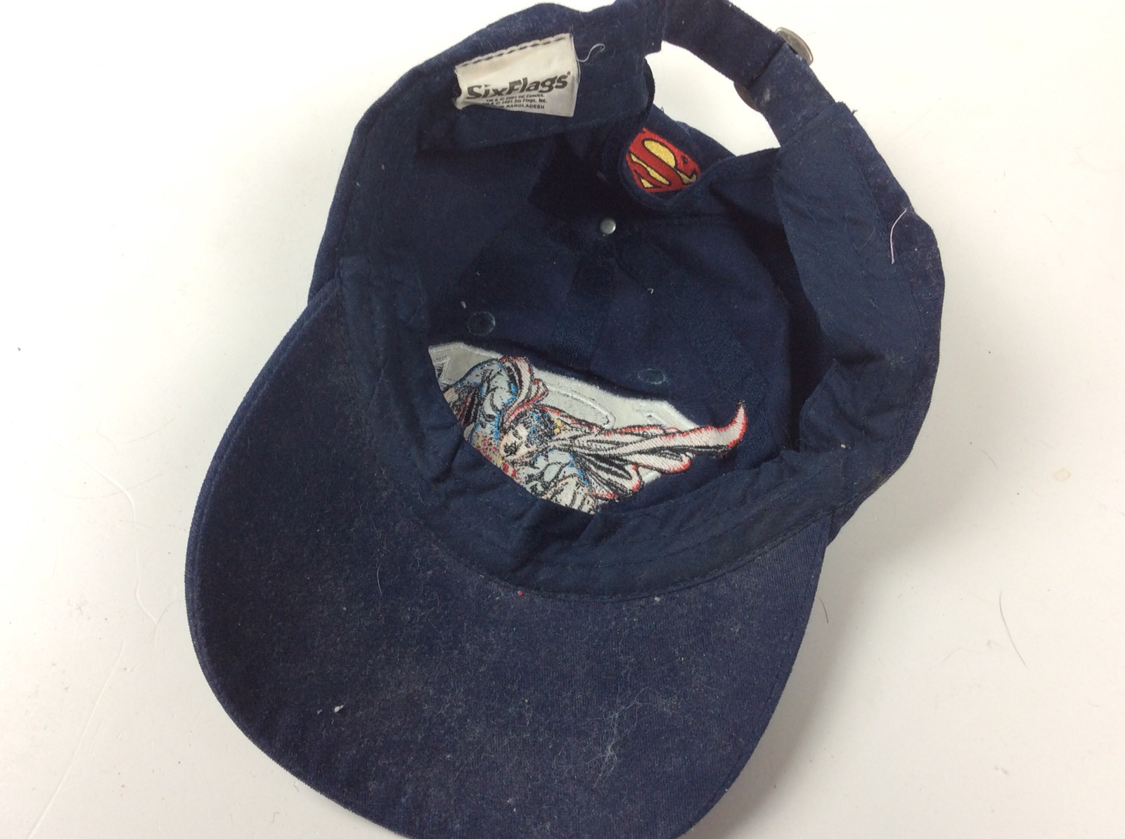 Superman Dc Comics Six Flags Hat Adjustable Baseb… - image 3