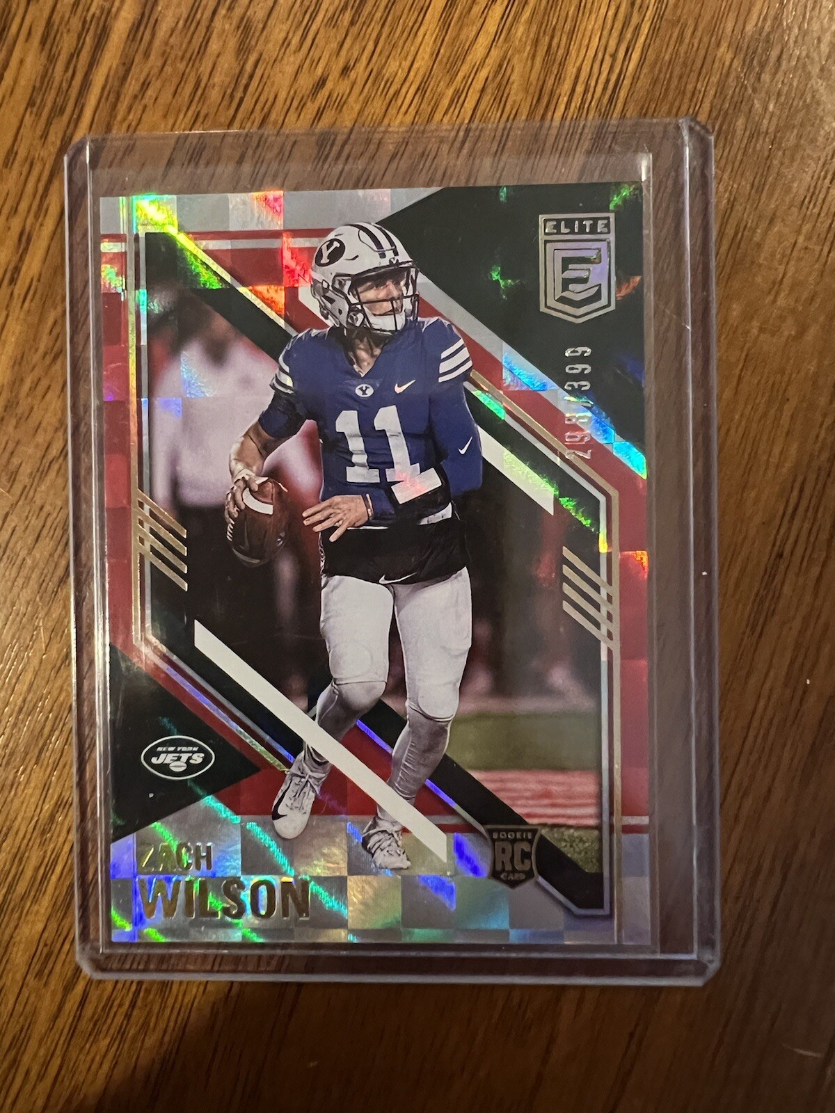 2021 Panini Donruss Elite - Rookies Red #103 Zach Wilson /399 (RC)
