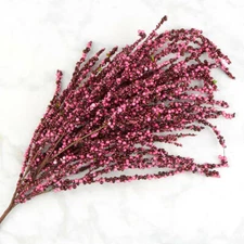 Factory Direct Craft Artificial Burgundy Dense Foam Berry Cluster Spray