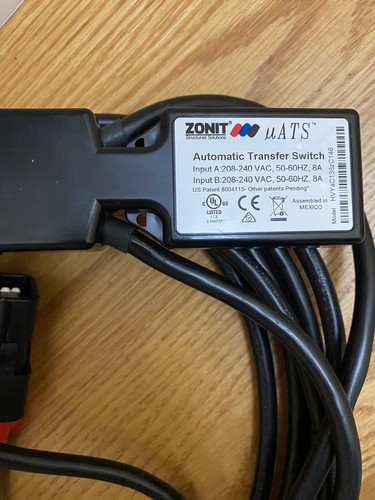 Zonit μATS1-HV Micro Automatic Transfer Switch 208-240V Single Phase Power - Picture 6 of 6