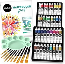 Watercolor Paint Set for Adults, Kids, Beginner  Professional Artists - 36 W...