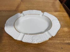 Vintage Lenox China Aegean Collection Shell  Ashtray Trinket Dish 24K Gold Trim