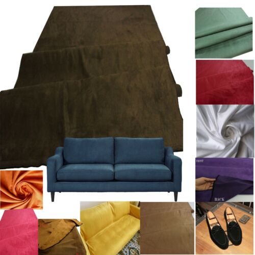 44 Colors Micro Suede Fabric Upholstery Craft,Shoes,Cloth Microfiber 60" Wide - Picture 1 of 113