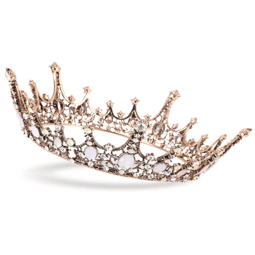 Coronas Tiaras Cristal Perla Novia Boda Corona para Mujer Princesa Tiara - Imagen 27 de 76