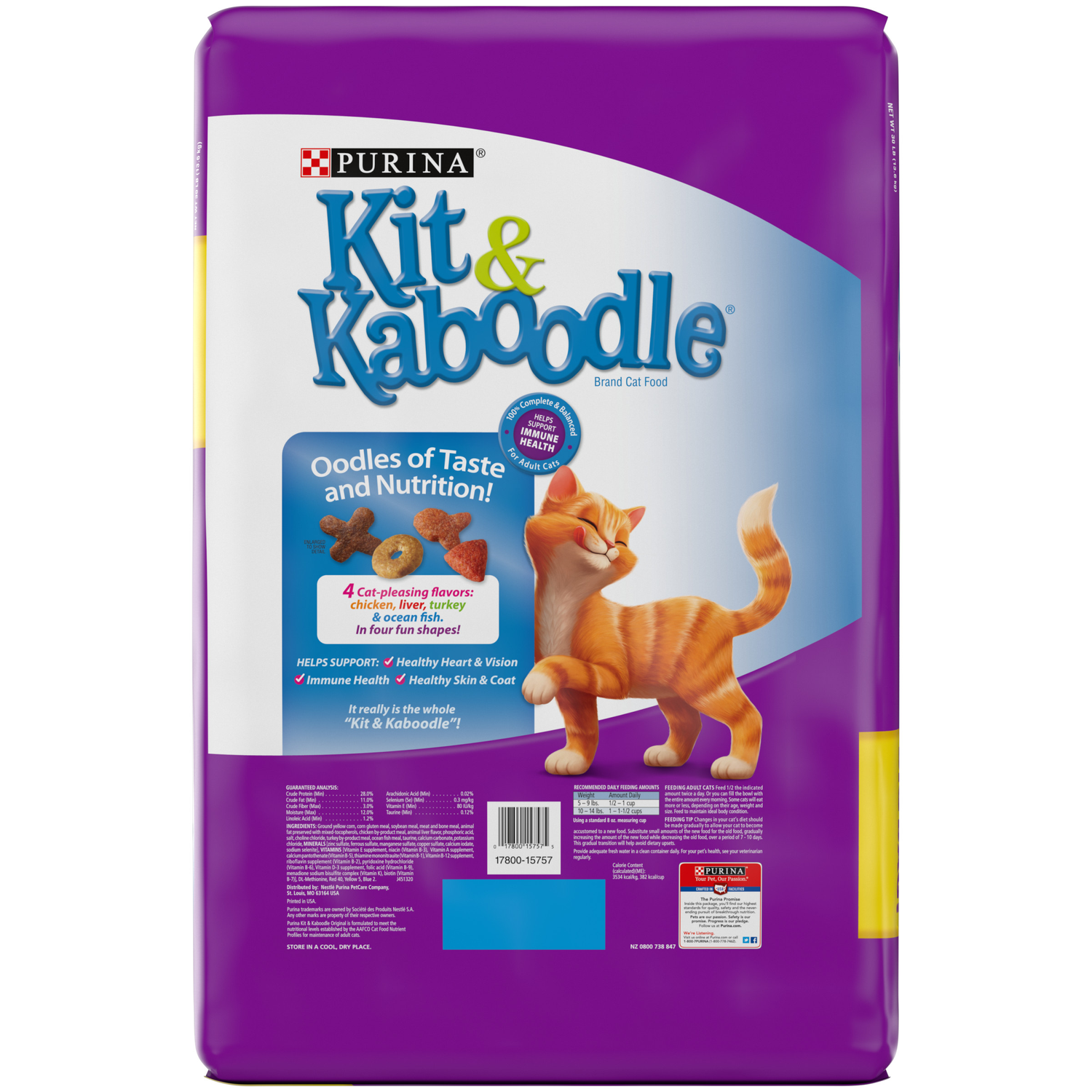 Purina Kit & Kaboodle Dry Cat Food, Original, 30 Lb. Bag eBay