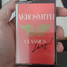 RARE OOP Aerosmith CASSETTE TAPE Classics Live 2 WALK THIS WAY Toys in the Attic