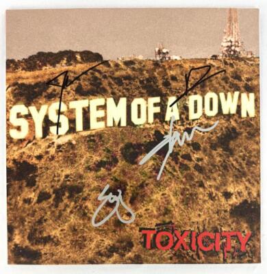 System of a Down Band x4 Signed Autograph Album Vinyl Record