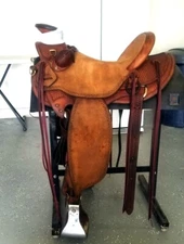 Western Saddle Roping Ranch Equestrian Trail Horse Wade Tree A Fork Tack 10"-18"