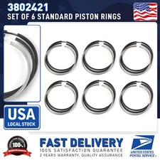 High Quality Standard Piston Rings For 89-98 Dodge 6B 6BT 5.9 12V 3802421 Set(6)