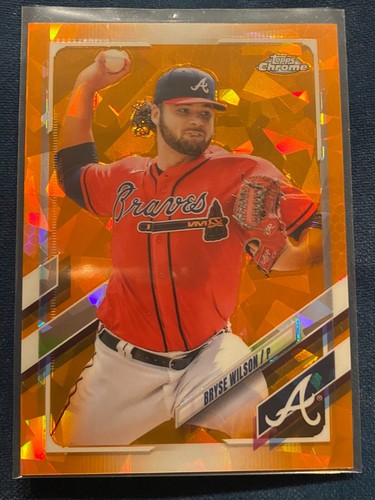 2021 Topps Chrome Update Series Sapphire Edition - Bryse Wilson #US91 Orange /25 - Picture 1 of 2