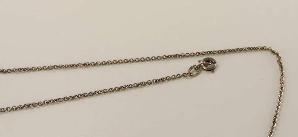 Antik  Collier mit  Strasssteine & Perle 835er Silber  43 cm - Bild 4 von 4