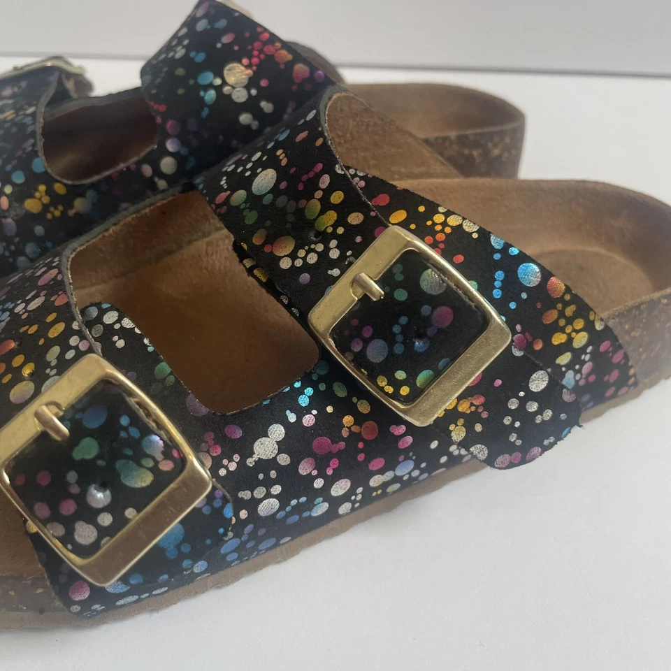 Sandalias sin cordones Wonder Nation talla 3 cómodas plantilla ajustables niñas sandalias Foto 3 de 4