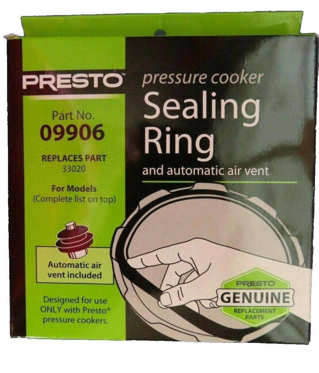 Sealing Gasket 4 & 6 Quart Cookers  # 9906   New