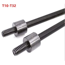 Right-Hand Threaded Rod Lead Screw or Nut T10-T32 Trapezoidal ,sell individually