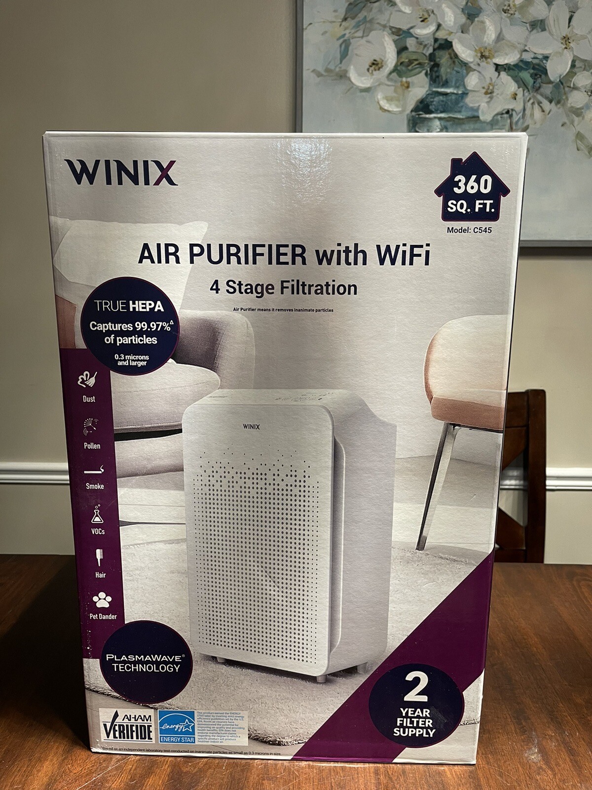 Winix C545 Air Purifier with Replacement Filters White (1449587) eBay